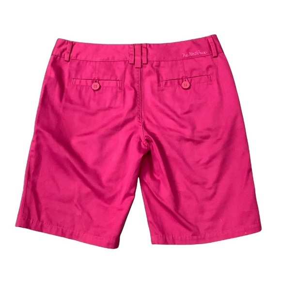 Women's Junior's North Face 7 8 M Medium Shorts Chino Khakis Pink Bermuda Twill - Picture 6 of 9